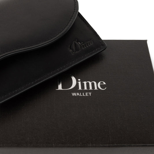 Chain Leather Wallet, Black