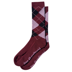 Argyle Socks, Maroon