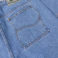 Classic Relaxed Denim Pants, Blue Washed