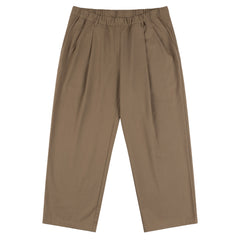 Pleated Twill Pants, Camel