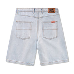 Baggy Denim Shorts, Light Blue