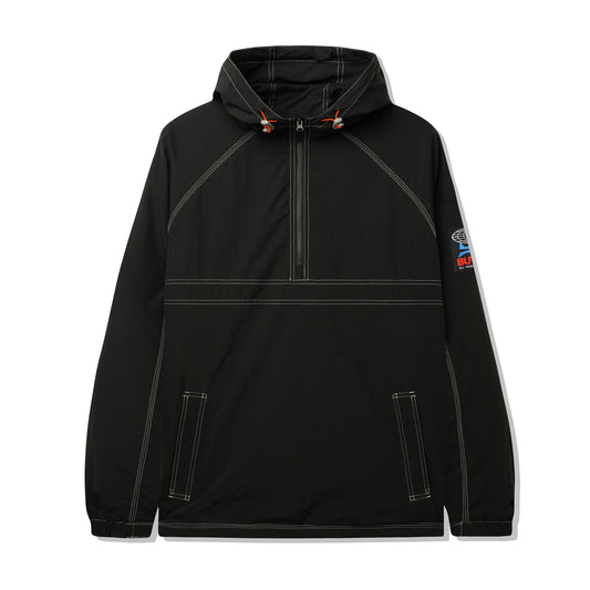 Contrast Alpine Anorak Jacket, Black