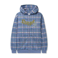 Edge Applique Zip-Thru Hood, Plaid