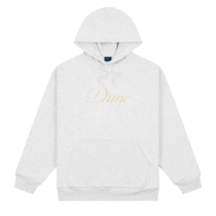 Cursive Logo Hoodie, Ash