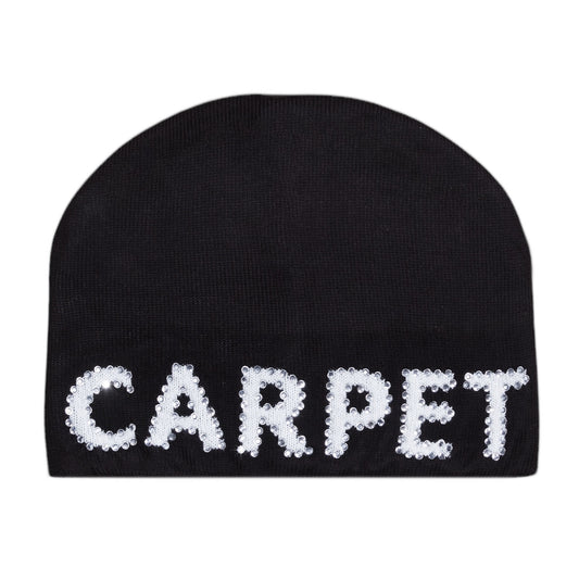 Rhinestone Beanie, Black