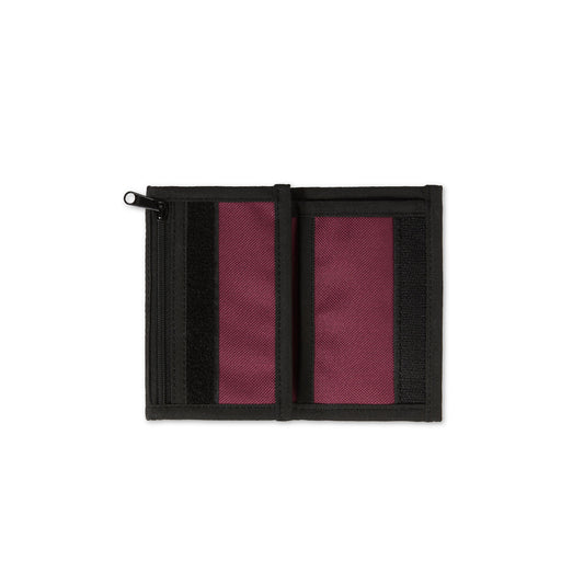 Earthquake Key Wallet, Wine / Oxford Blue