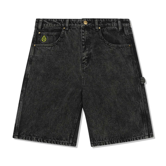 Weathergear Denim Shorts, Faded Black