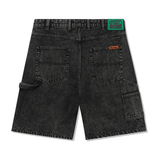 Weathergear Denim Shorts, Faded Black