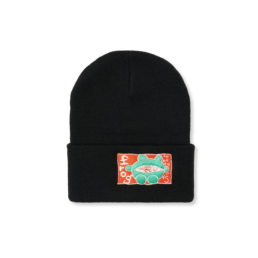 Yes Frog Beanie, Black