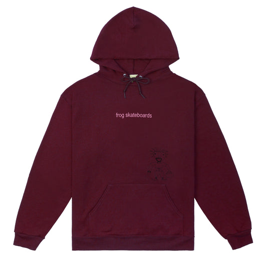 Shredded Business Hood, Maroon