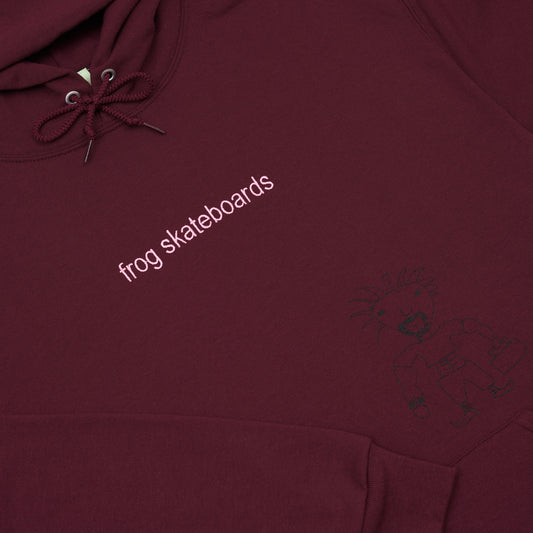 Shredded Business Hood, Maroon