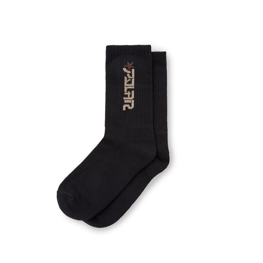 Star Socks, Black / Brown